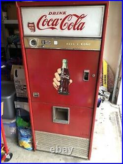 Vendo 92 Coca-Cola Vending Machine 1960's-1970's WORKING Cooling Coke Vintage