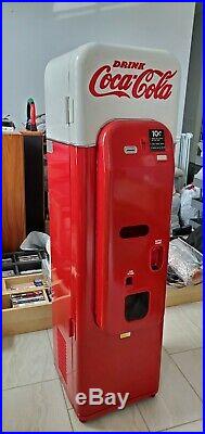 Vendo VMC 44 Slim Coke Coca Cola Vending Machine Antique Vintage
