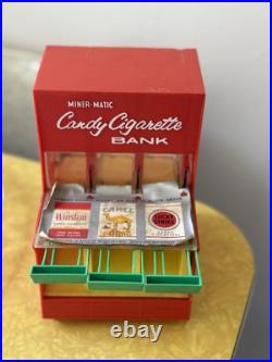 Very rare Miner-Matic Candy Cigarette Bank Machine Vintage Toy Tobacco