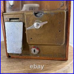 Victor Vending Chicago IL Baby Grand Vintage Wooden Penny Candy Machine