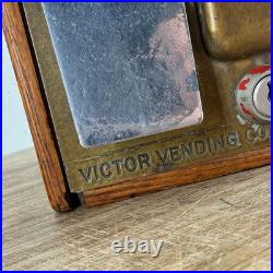 Victor Vending Chicago IL Baby Grand Vintage Wooden Penny Candy Machine