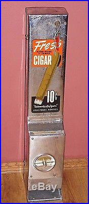 Vintage 10 Cent Cigar Vending Machine Coin Operated