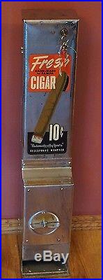 Vintage 10 Cent Cigar Vending Machine Coin Operated