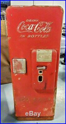 Vintage 10 cent Cavalier Coke Coca-Cola Bottle Vending Machine 64 inches tall