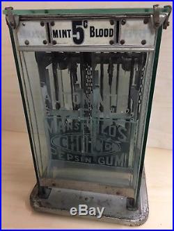 Vintage 1902 Mansfield Automatic Clerk Pepsin Gum Vending Machine