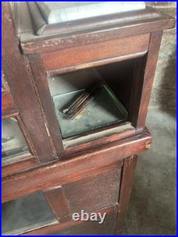 Vintage 1920 Holcomb & Hoke Wood Antique Popcorn Machine Movie Theater Sales