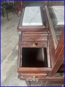 Vintage 1920 Holcomb & Hoke Wood Antique Popcorn Machine Movie Theater Sales