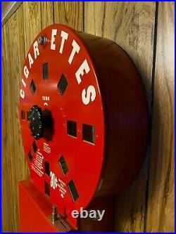 Vintage 1930/40s Dial Coin Operated Cigarette Machine Antique