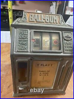 Vintage 1930 Dandy Vendor Slot Machine Simulator Vending Gumball Cigarette