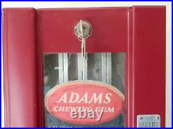 Vintage 1930's Adams 1 CENT Chewing Gum Vending MachineRESTOREDWORKS PERFECT