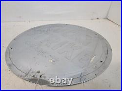 Vintage 1930`s Lucky Strike Cigarettes Embossed Mirror Sign for Vending Machine