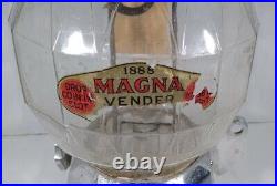 Vintage 1930's Magna Vender All Original 1 Cent Peanut / Candy Dispenser