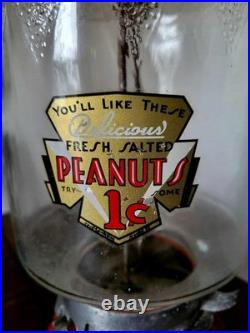 Vintage 1930's Northwestern Model 33 Gumball Peanut Machine Dispenser