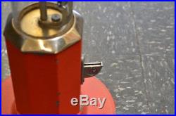Vintage 1930's Red & Chrome Van-Lite Lighter Fluid Dispenser 1 Cent Gas Pump