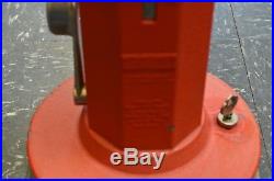 Vintage 1930's Red & Chrome Van-Lite Lighter Fluid Dispenser 1 Cent Gas Pump