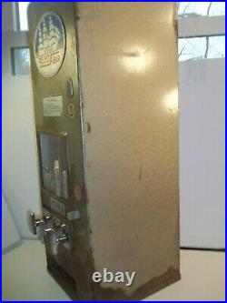 Vintage 1930's Shipman 5 cent candy gum vending machine