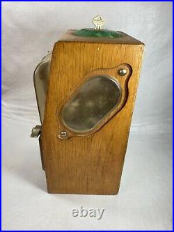 Vintage 1930's Victor Vending Wood Case 10 Cent Gumball Machine with Keys