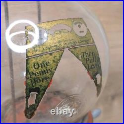 Vintage 1930s-1940s Columbus One Cent Gum/Peanut Dispenser Red 14