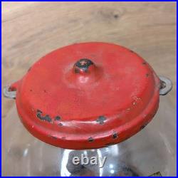 Vintage 1930s-1940s Columbus One Cent Gum/Peanut Dispenser Red 14