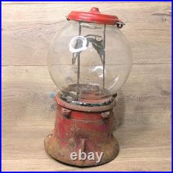 Vintage 1930s-1940s Columbus One Cent Gum/Peanut Dispenser Red 14