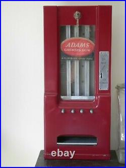 Vintage 1930s Adams 1 CENT Chewing Gum Vending MachineRESTOREDWORKS PERFECT