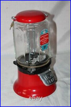 Vintage 1930s Columbus 1c Peanut /Candy Dispenser Machine