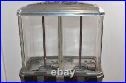 Vintage 1930s Double Nugget Penny Candy Nut Peanut Gumball Coin Operated Machine