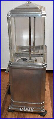 Vintage 1930s Double Nugget Penny Candy Nut Peanut Gumball Coin Operated Machine