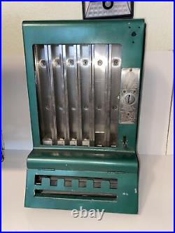 Vintage 1930s Mills Automatic One Cent Gum Machine For Parts Or Repair