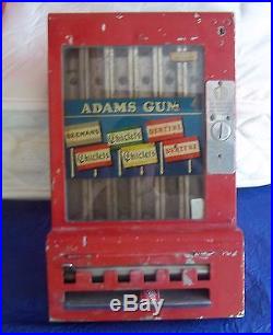 Vintage 1930s Mills Corp. Chewing Gum 1 Cent Coin Operated Vending Machine 24126