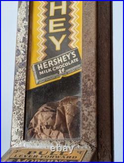 Vintage 1930s Moderne Vendor 1¢ Hershey's Milk Chocolate Bar Vending Machine 18