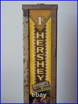 Vintage 1930s Moderne Vendor 1¢ Hershey's Milk Chocolate Bar Vending Machine 18