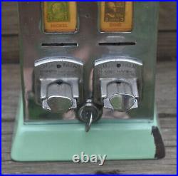 Vintage 1930s Shipman Coin Operated Porcelain Postage Stamp Machine