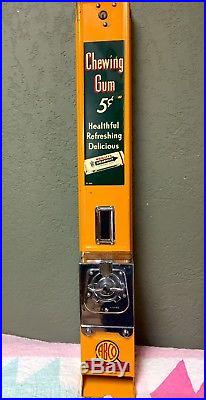 Vintage 1930s Wrigley's Gum Antique Vending Machine Dispenser Coin Operated