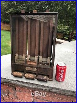 Vintage 1932 O D Jennings 5 cent Mint Vending Machine Counter Display Life Saver