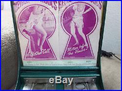 Vintage 1933 1 Cent Exhibit Supply Pinup Vendor withkey Restored, working, withcards
