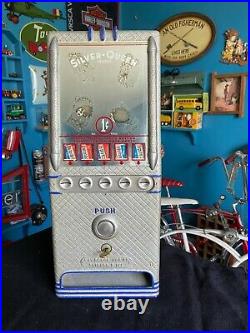 Vintage 1940's Lawrence Penny One Cent Gum Chocolate Candy Machine