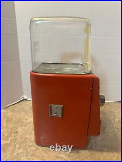 Vintage 1940's Northwestern Hot Nuts 5 cents Vending Machine Morris ILL. Glass
