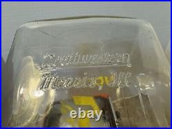 Vintage 1940's Northwestern Hot Nuts 5 cents Vending Machine Morris ILL. Glass