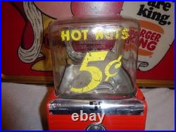 Vintage 1940's Northwestern Il. Hot Nuts Heated 5 Cents Vending Machine! Gumball