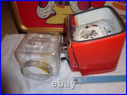 Vintage 1940's Northwestern Il. Hot Nuts Heated 5 Cents Vending Machine! Gumball