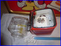 Vintage 1940's Northwestern Il. Hot Nuts Heated 5 Cents Vending Machine! Gumball