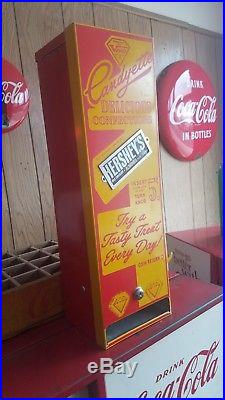 Vintage 1940's VENCO CANDYETTE 5 Cent/Nickel Candy Bar Machine Hershey Goodbar
