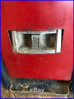 Vintage 1940s Art Deco Coin Operated Phillies Cigar Vending Machine Rare