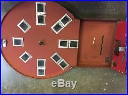 Vintage 1940s Dial-A-Smoke Cigarette Vending Machine Coin Operated with Keys