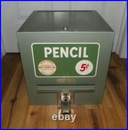 Vintage 1940s Matt Skorey 5 Cent Pencils Coin Operated School Vending Machine
