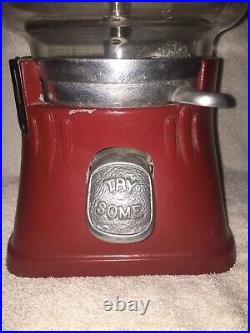 Vintage 1940s Silver King 5c Countertop Gumball Candy Gum Vending Machine