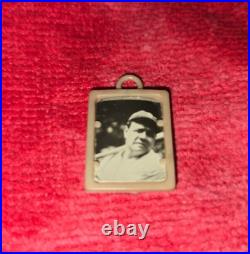 Vintage 1947-52 Babe Ruth Baseball Photo Vending Machine Charm Rare