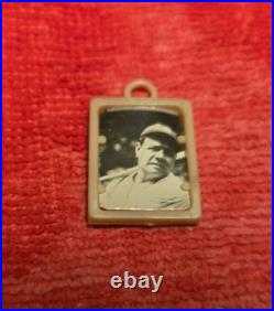 Vintage 1947-52 Babe Ruth Baseball Photo Vending Machine Charm Rare