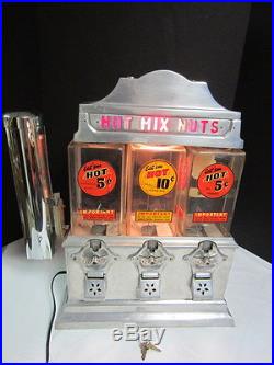 Vintage 1947 Coin Operated Challenger Hot Nut Vendor Machine